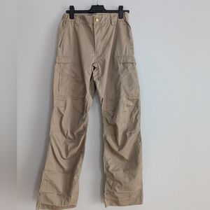Auzone Technical Cargo Work Pants Tan Khaki 32 x 34U